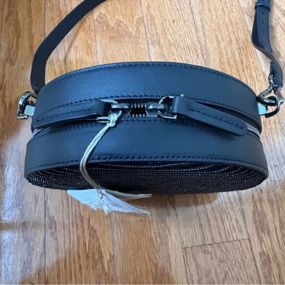 Brunello Cucinelli Round Raffia & Monili Crossbody Bag - Picture 8 of 13